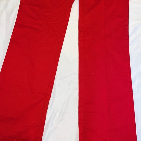 Ann Taylor Loft flared red pants size 2 - Picture 3 of 8